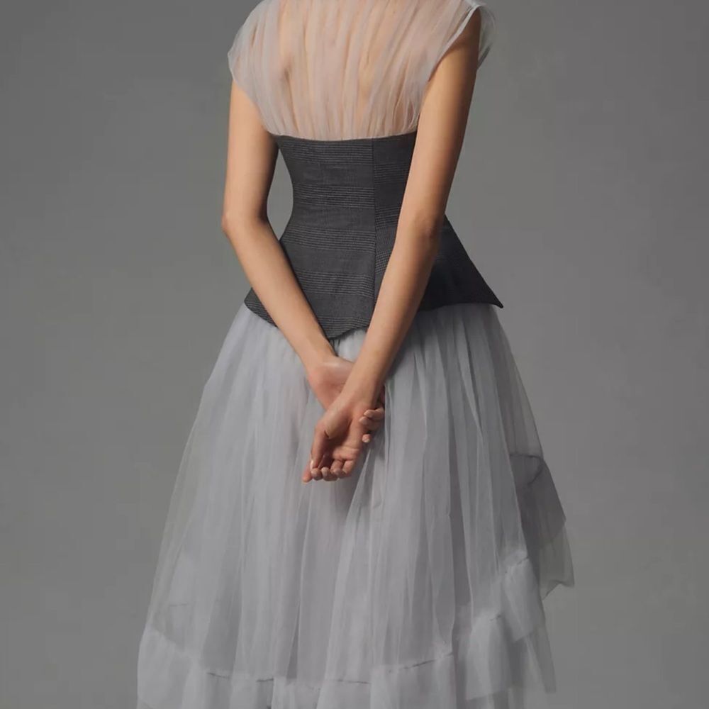 By Anthropologie Sheer Tulle
Corset Twofer Midi Dress - Picture 3 of 10